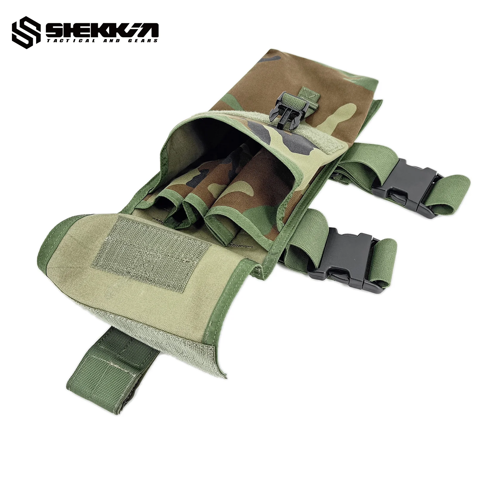 Delta force woodland drop leg utility pouch - Image 3