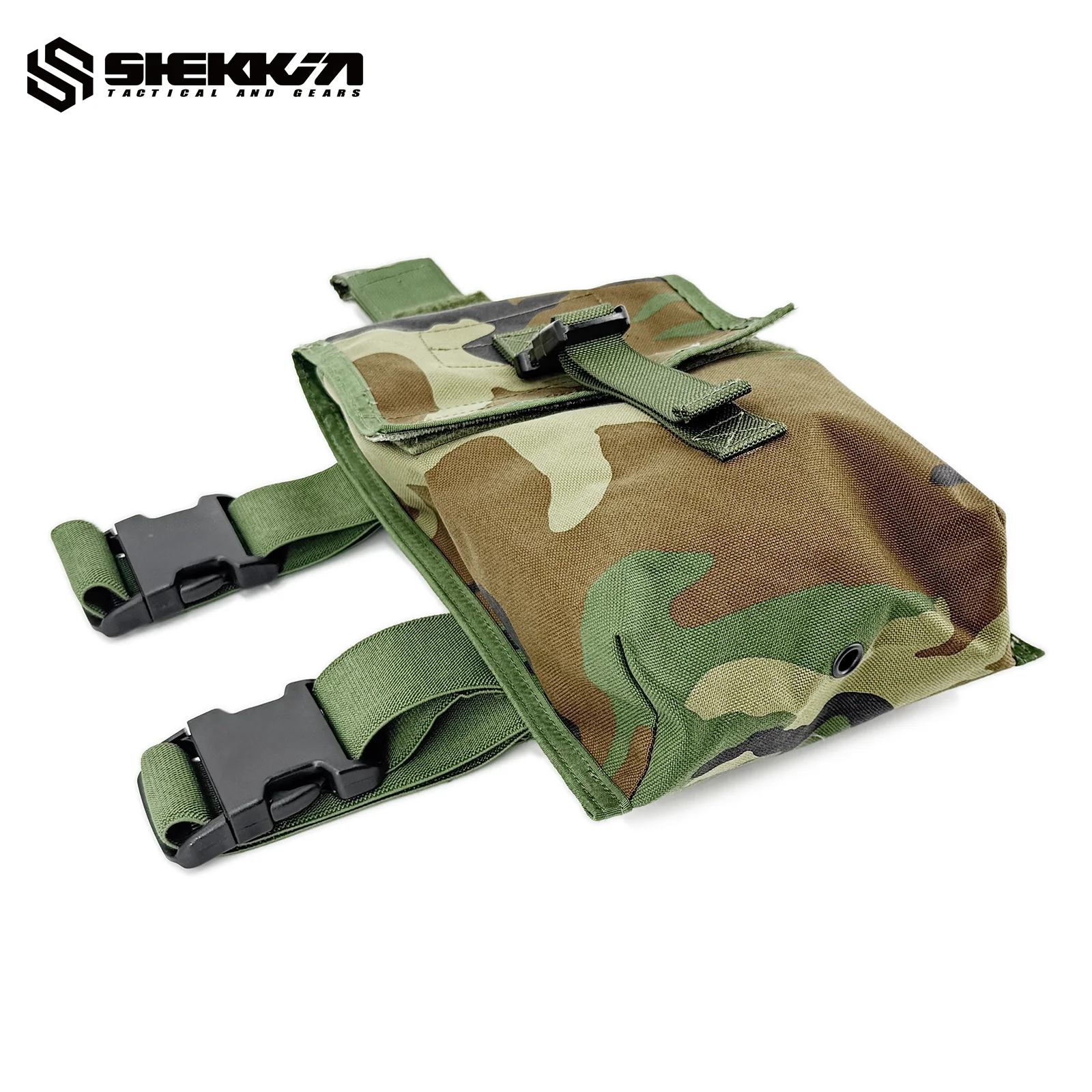 Delta force woodland drop leg utility pouch - Image 4