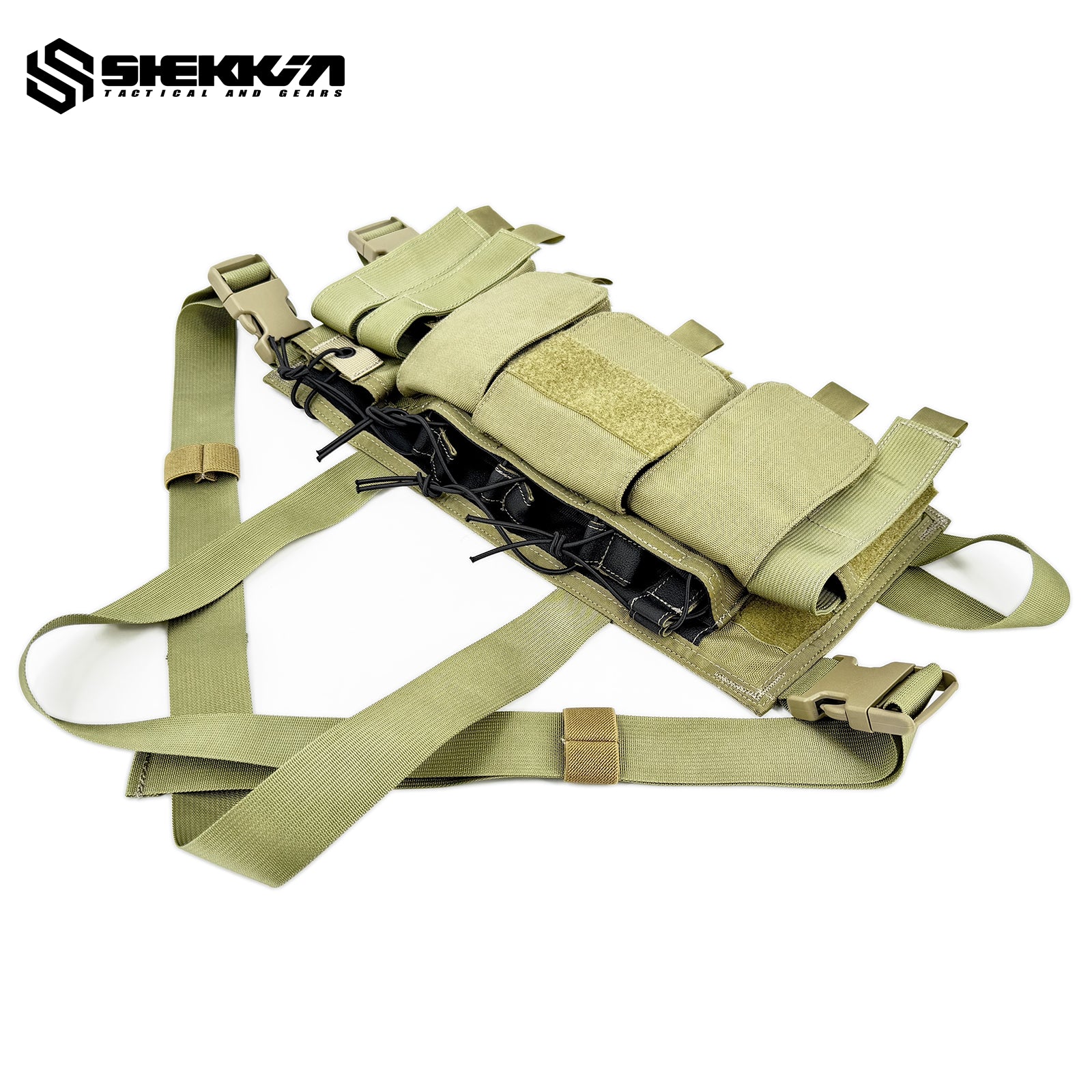 DBT style Low vis chest rig Khaki - Image 3