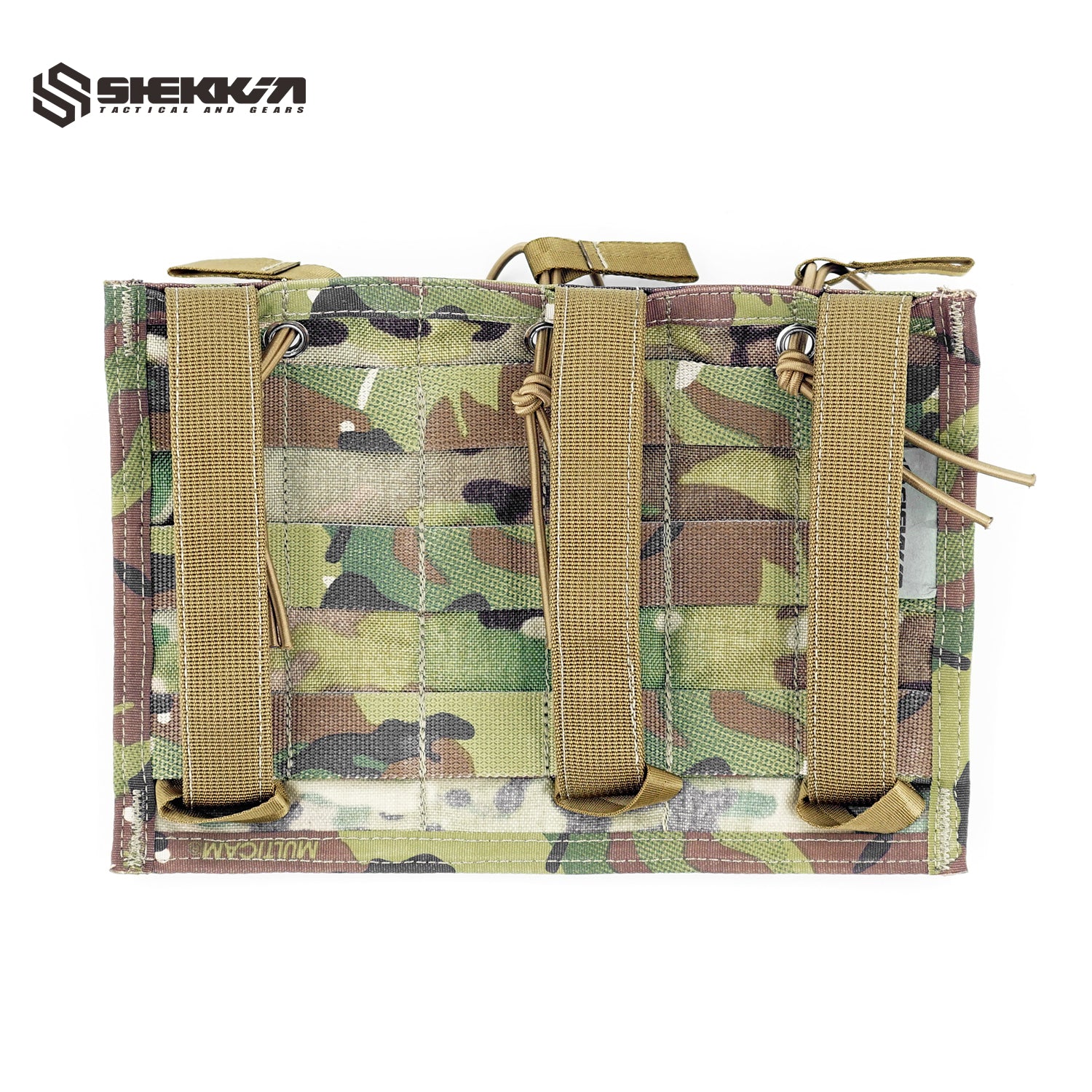Multicam Paraclete style Triple M4 Mag Pouch 6 columns molle straps - Image 4