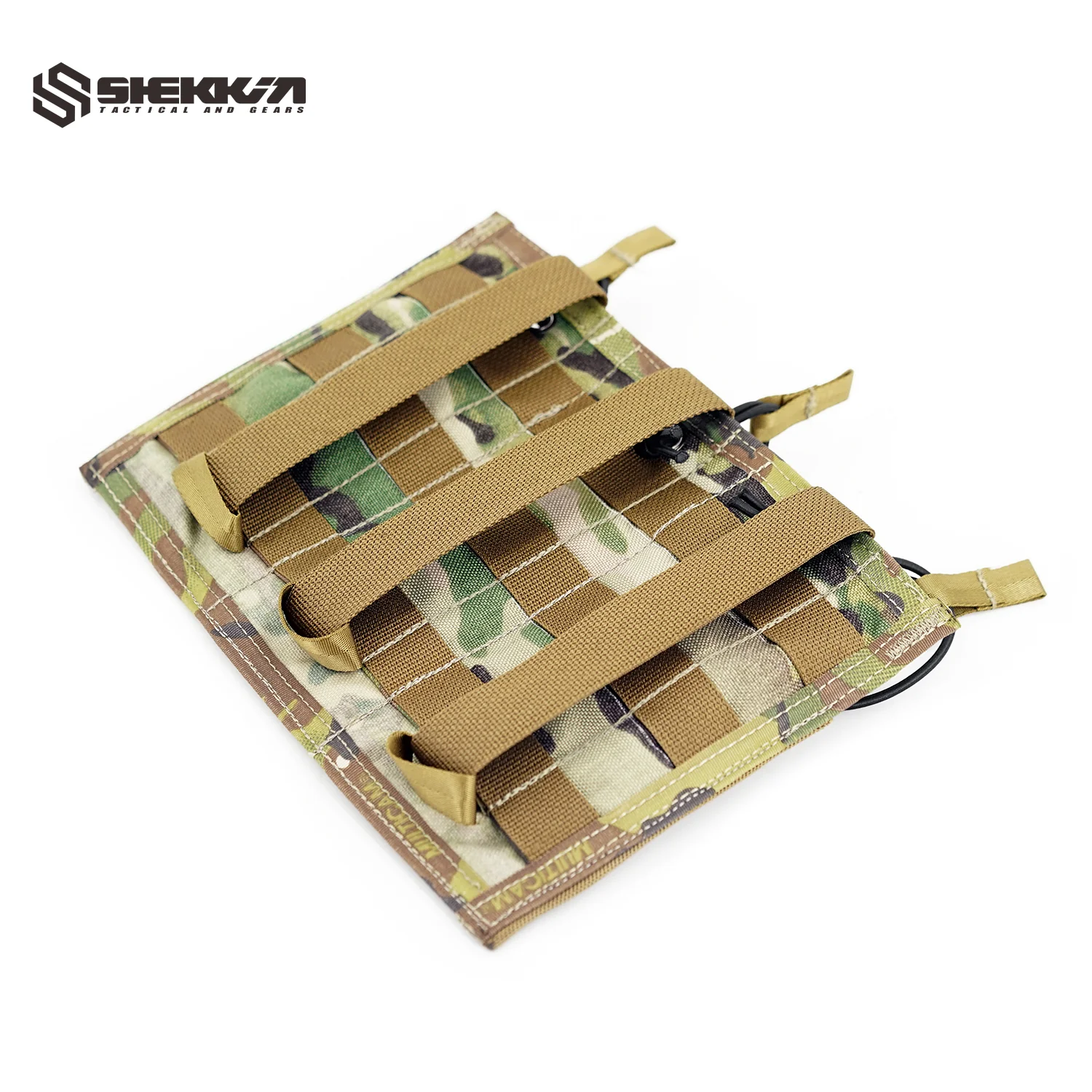 Multicam Paraclete Style Custom Elastic Triple M4 Mag Pouch - Image 3