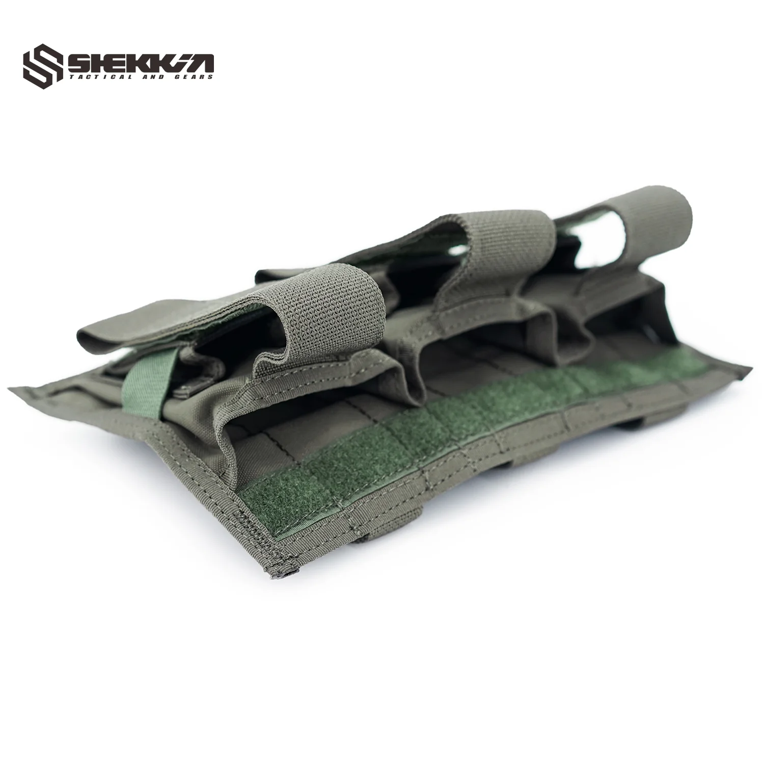 Paraclete ATX style Smoke green tiered triple rifle/ pistol mag pouch - Image 4