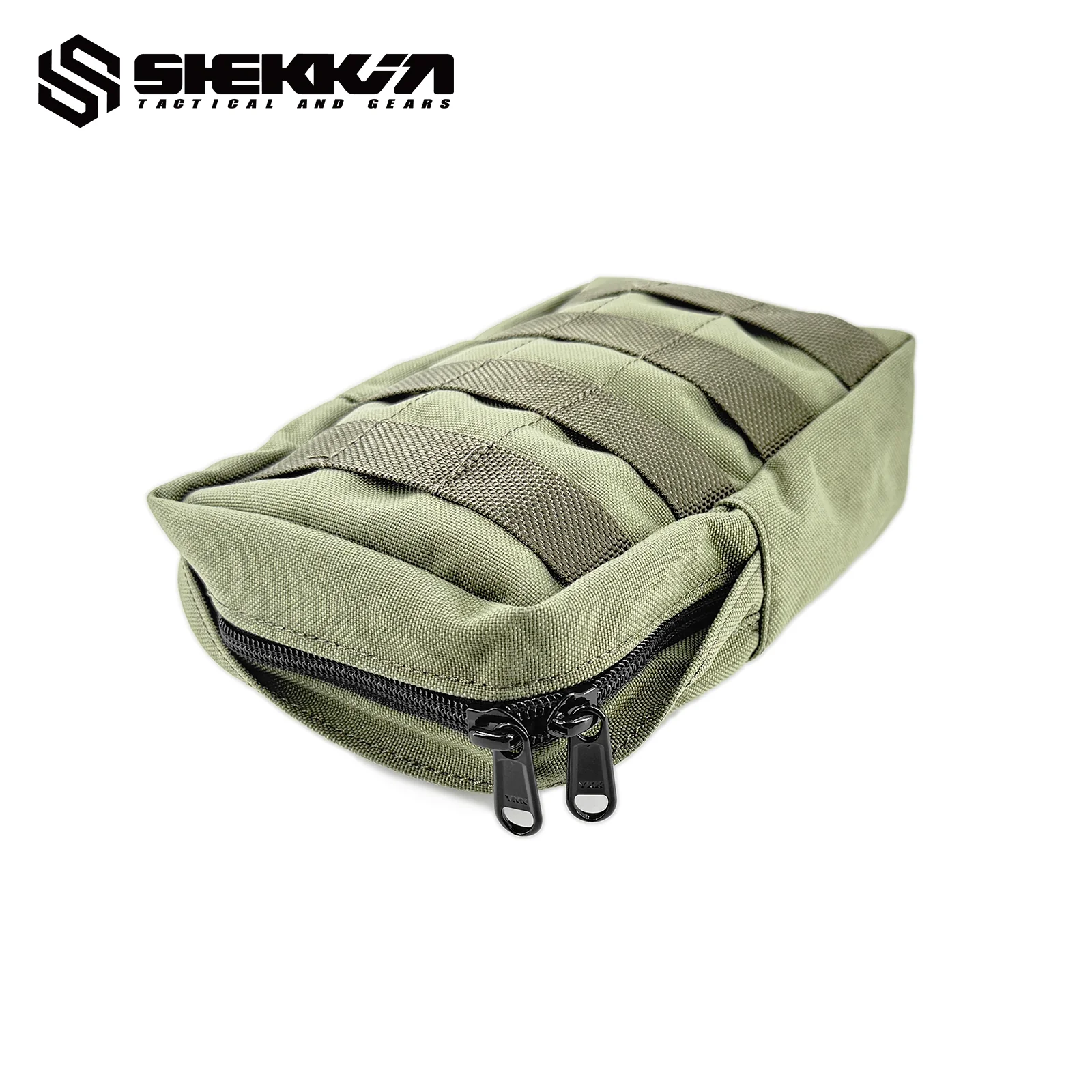 Pre MSA Paraclete style Smoke green vertical utility pouch - Image 2