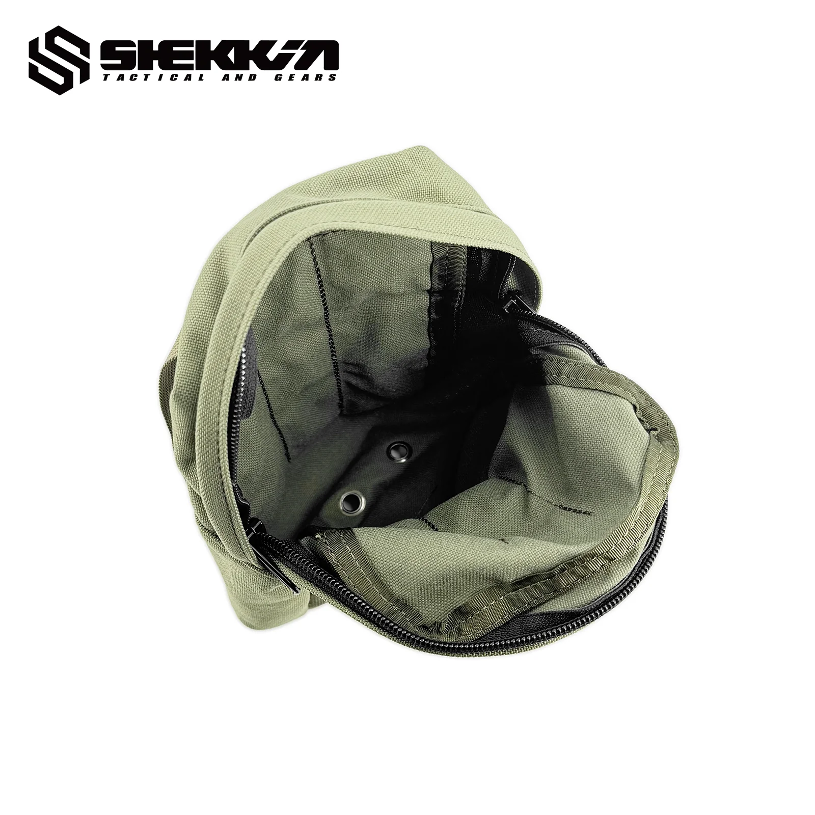 Pre MSA Paraclete style Smoke green vertical utility pouch - Image 4