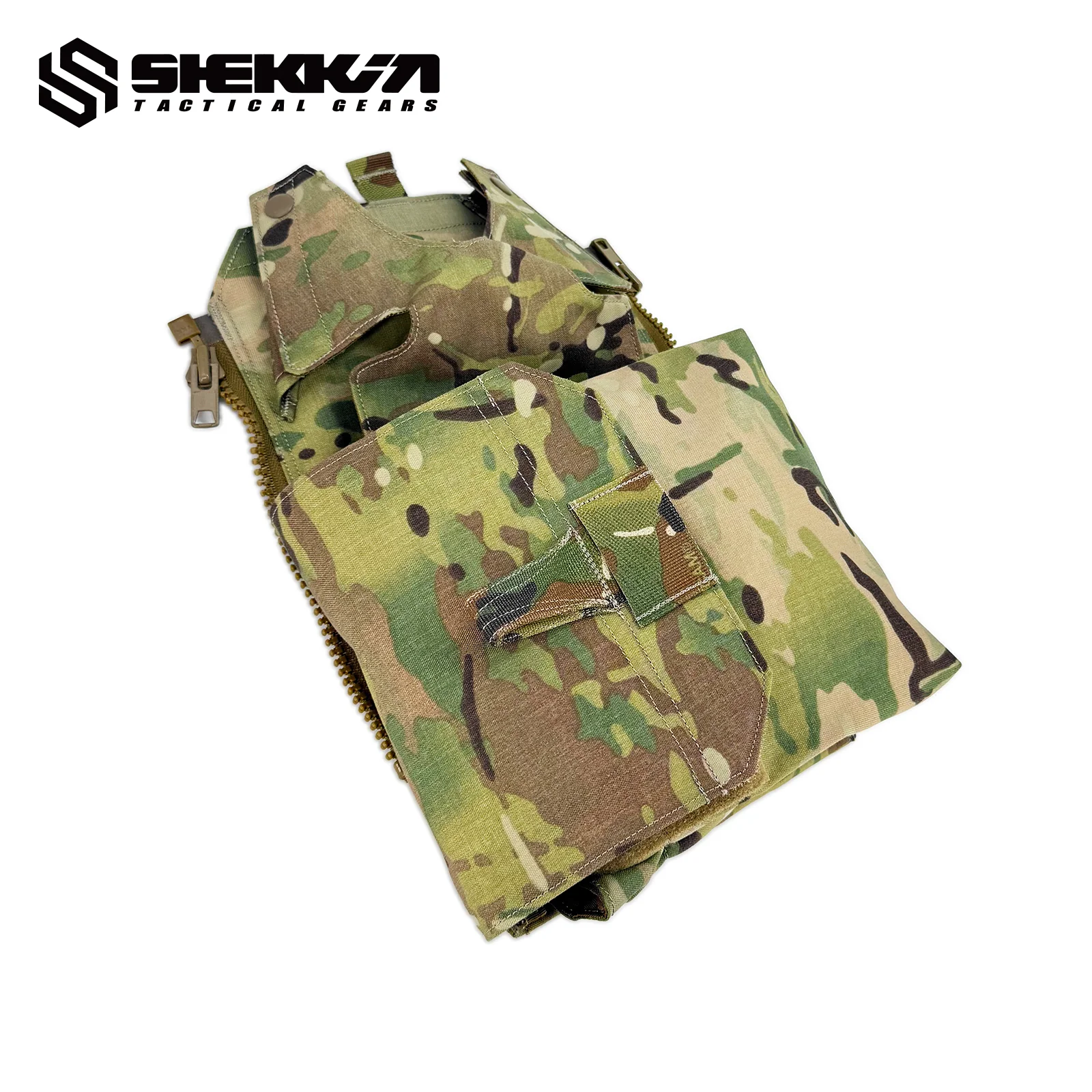 Tactical Assaulter’s Zip-On Back Panel with Blower Gas Mask Pouch - Image 2