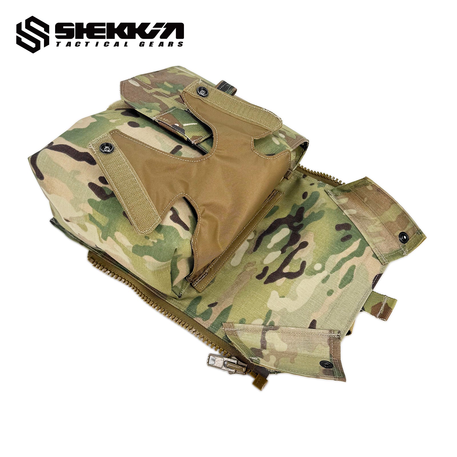 Tactical Assaulter’s Zip-On Back Panel with Blower Gas Mask Pouch - Image 3