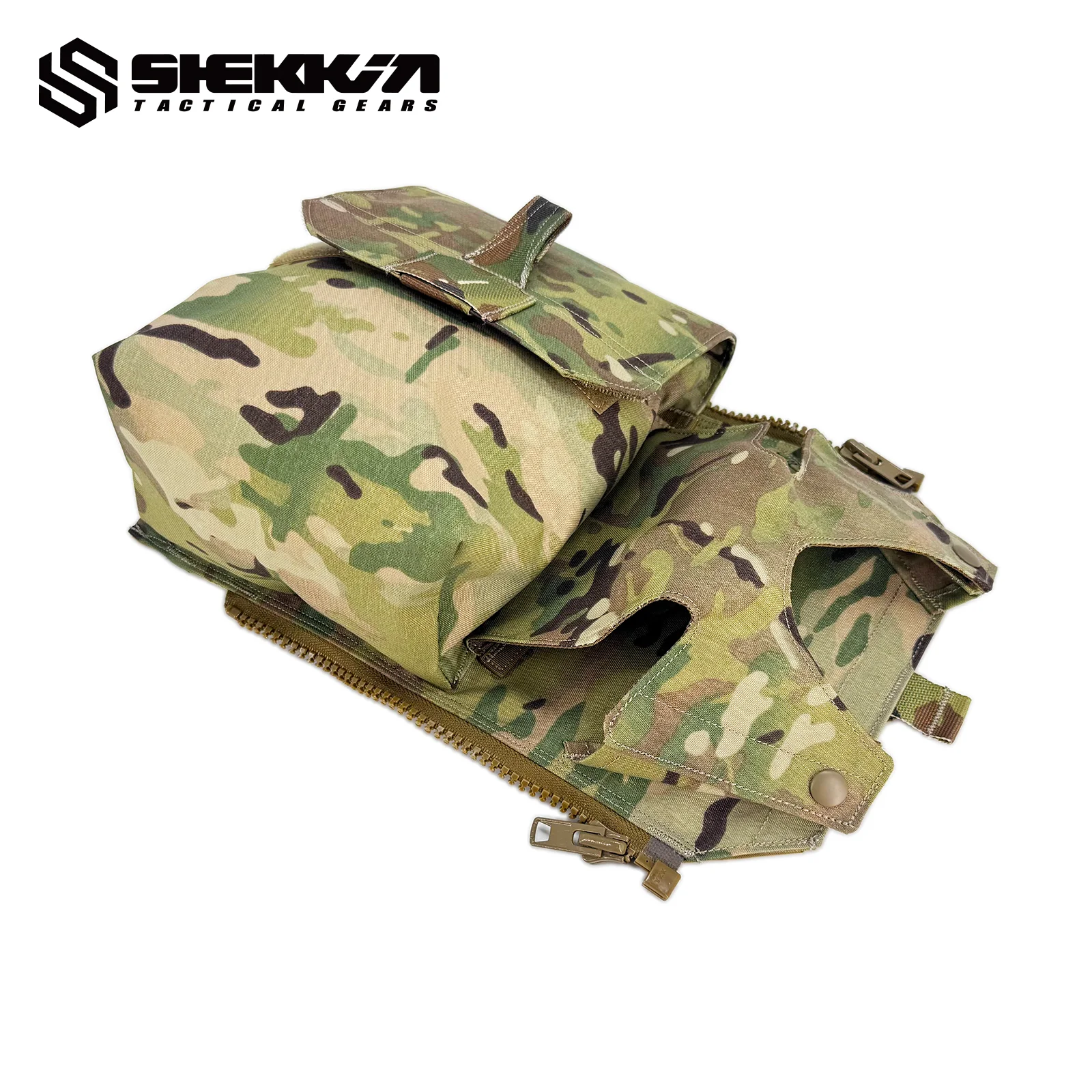 Tactical Assaulter’s Zip-On Back Panel with Blower Gas Mask Pouch - Image 4