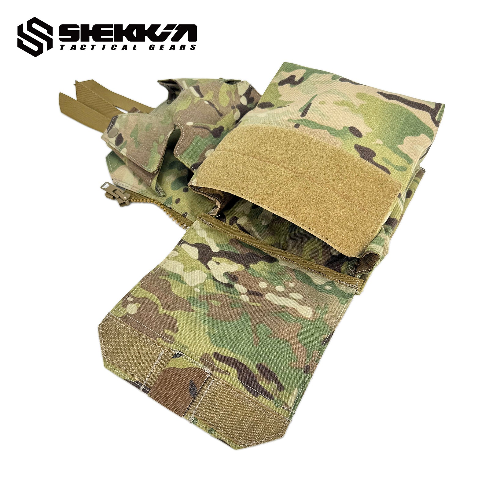 Tactical Assaulter’s Zip-On Back Panel with Blower Gas Mask Pouch - Image 5