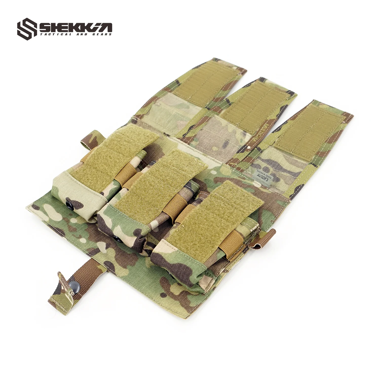 Multicam triple 308 SR25 rifle mag pouch for AVS JPC2.0 - Image 4